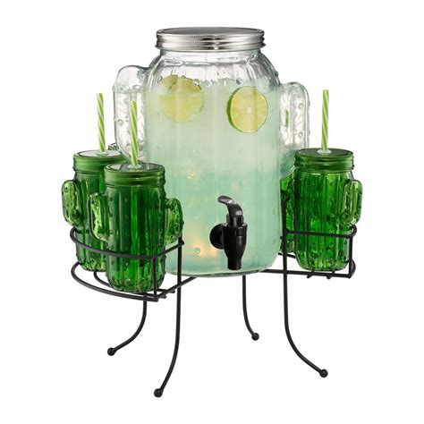 Check out our green glass cactus selection for the very best in unique or custom, handmade pieces from our shops. Artland Cactus15 oz. 2 Gal. Beverage Dispenser with 6 ...