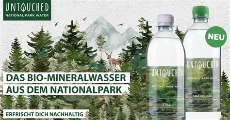 UNTOUCHED National Park Water Reagiert Mit Bio Mineralwasser Auf