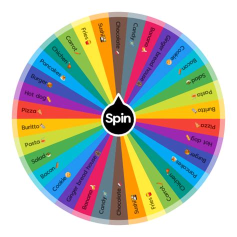 Food Wheel Spin The Wheel App