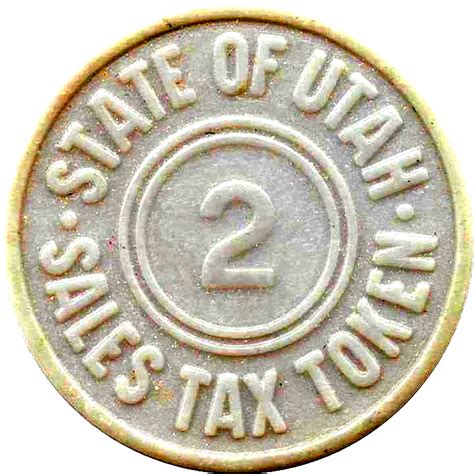 You will combine the county and state fees to include in car registration fees. 2 Mills - Sales Tax Token (Utah) - * Tokens * - Numista