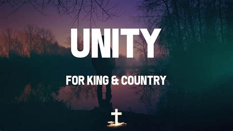 For King And Country Unity Lyric Video You And Me In Unity Youtube