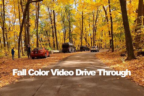 Fall Color Drive Through Devils Lake State Park Area Visitors Guide
