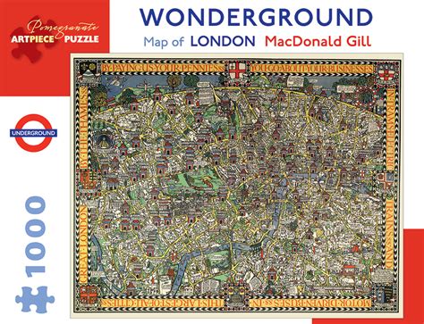 Upload/sell your artwork · satisfaction guaranteed · special offers MacDonald Gill: Wonderground Map of London 1,000-piece ...