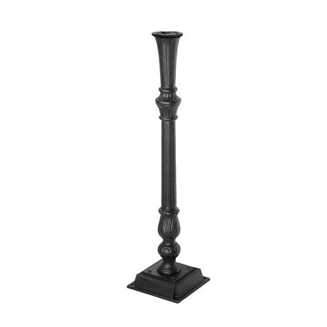 Salsbury Industries Classic Mailbox Post In Black 4890blk The Home Depot