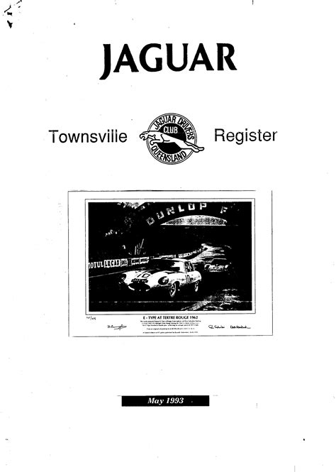 1993 Magazines Jaguar Car Club Of North Queensland