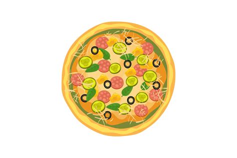 Pizza Vector Illustration Pepperoni Pi Graphic By Pchvector