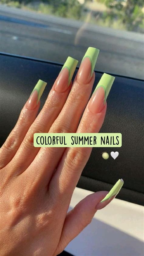 Colorful Summer Nails Pinterest