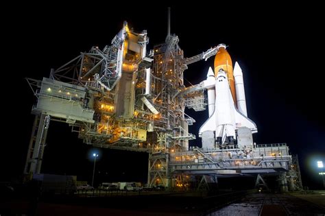 The Space Shuttle Endeavour Is Seen On Launch Pad 39a At Kennedy Space