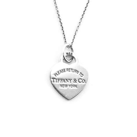 Tiffany And Co Sterling Silver Return To Tiffany Heart Pendant Necklace