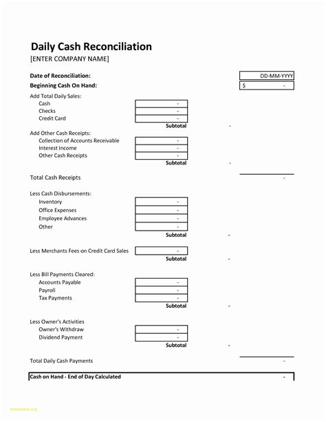 Daily Cash Report Template Excel Elegant Daily Cash Sheet Template