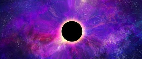 Download 2560x1080 Wallpaper Space Colorful Dark Black Hole Planet