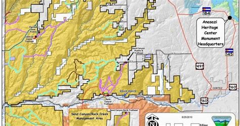 Canyons Of The Ancients Map Maping Resources