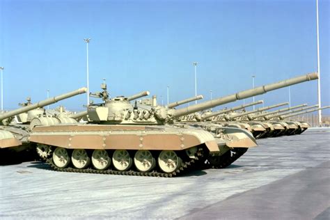 Kuwaiti Armed Forces M 84 Main Battle Tanks During The Gulf War Image