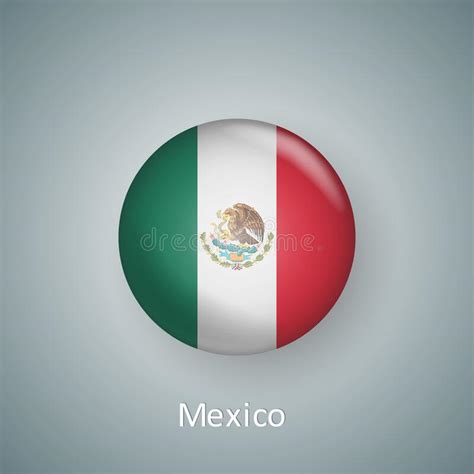 Mexico Flag Circle Button Stock Illustrations 274 Mexico Flag Circle