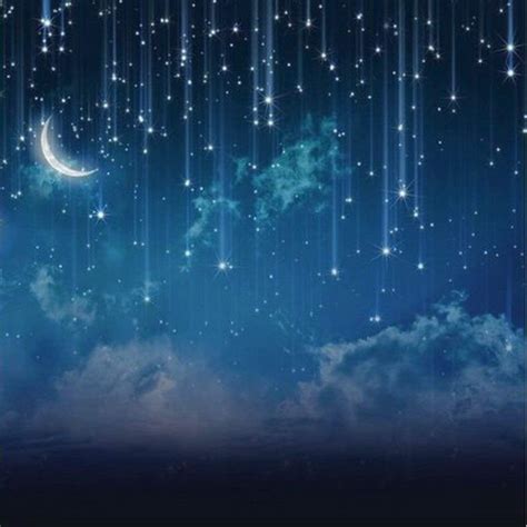 Abphoto Polyester 5x7ft Sky Glitter Star Moon Night Photography
