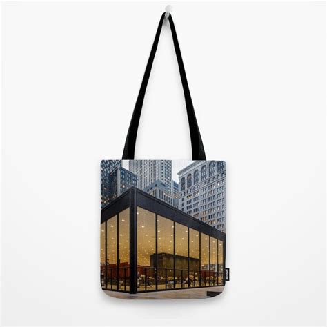 Loop Station Post Office Designed By Mies Van Der Rohe Tote Bag By