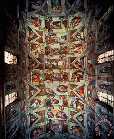 Michelangelo Buonarroti Sistine Chapel Ceiling 1508 12 Painting
