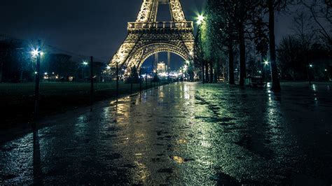 Fondos De Pantalla 2560x1440 Francia París Calle Torre Eiffel Noche