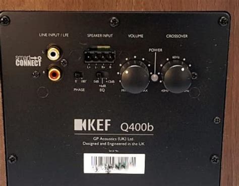 Ayuda Para Conectar Amplificador Rega Brio Con Subwoofer Kef Q400b