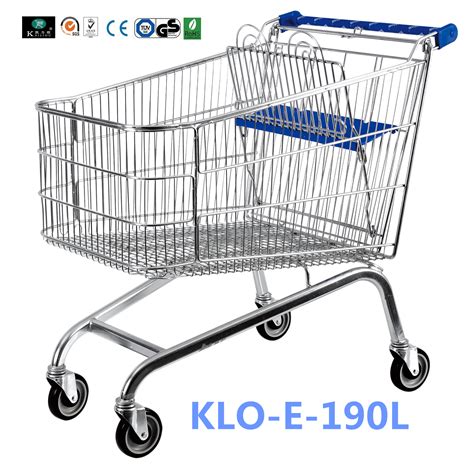 Unfoldable 190 Litre Uk Shopping Cart Metal Shopping Carts For Kids