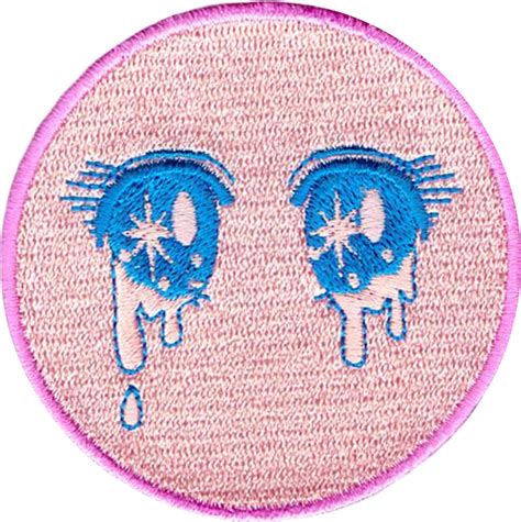 Pink Anime Teary Eyes Popkiller Patch By Kirakiradolls On Deviantart