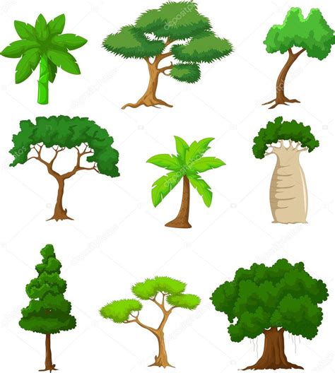 Tree Cartoon Collections Stock Vector By ©starlight789 65342083