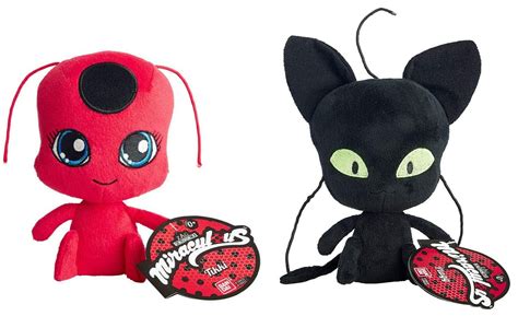 Buy Miraculous Tales Of Ladybug And Cat Noir ~ Tikki And Plagg Plush Set
