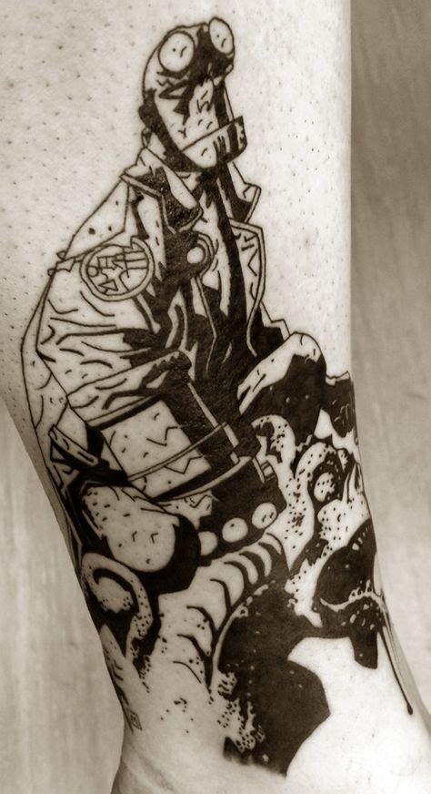14 Best Hellboy Tattoo Ideas Images In 2020 Tattoos Hellboy Art