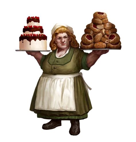 Female Dwarf Baker Commoner Maid Pathfinder E Pfrpg Pfsrd Dnd D D