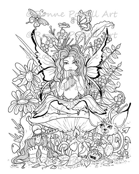 A Magic Garden Adult And Kid Craft Coloring Page Printable Etsy France