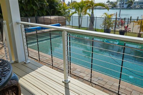 Cable Railing With A Beverage Handrail Viewrail