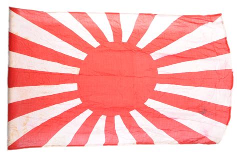 A Large Vintage Wwii Second World War Related Imperial Japanese Rising Sun Battle Flag Usual