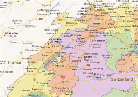 Kaarten zwitserland om te downloaden. Staatkundige landkaart Zwitserland 1474 | Kaarten en ...