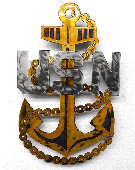 Navy Chief Anchor Liquid Metal Designs Inc