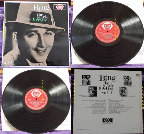 Bing Crosby The Early Thirties Vol 2 Uk Lp Ace Of Hearts Mono Ah 88 1960s Pressing With