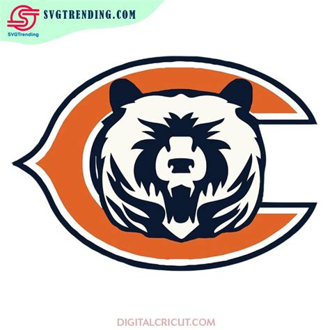 Chicago Bears Football Football Logo Chicago Bears Logo Silhouette