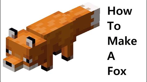 How To Make A Paper Fox Minecraft Papercraft Toy Easy To Make