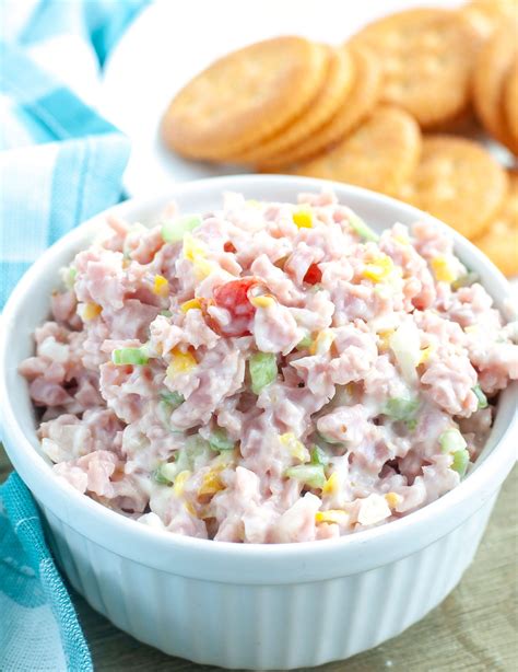 One ham salad recipe is a little bit sweet and the other is not! Ham Salad (With images) | Ham salad, Leftover ham recipes ...