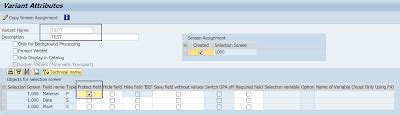 Sap Abap Central Selection Screen Variants Part Ii