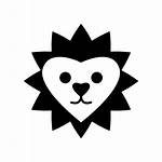 Heart Lion Face Icons Freepik Shaped Icon