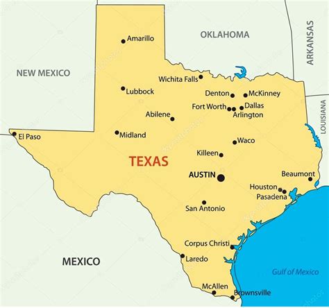 Mapa De Texas Ciudades Images And Photos Finder