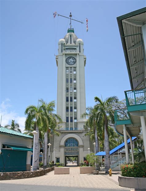 Minor Light Of Oahu Aloha Tower Lighthouse Hawaii At