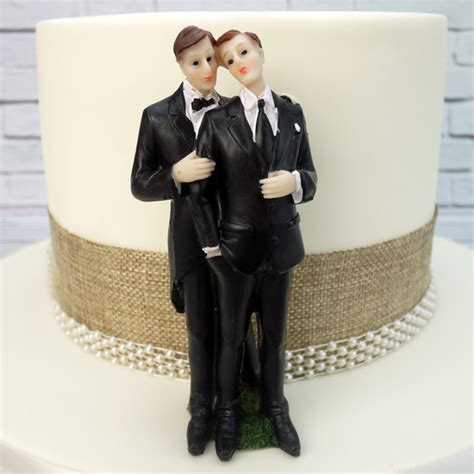 Groom And Groom Traditional Wedding Cake Topper