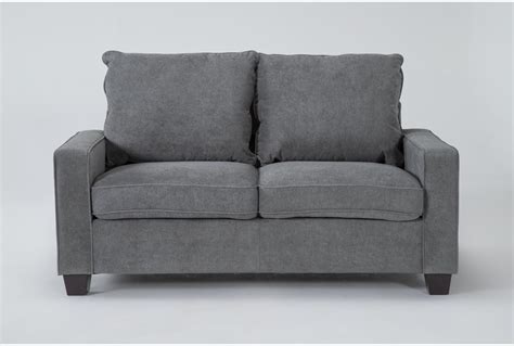 Reid Grey 65 Loveseat Living Spaces