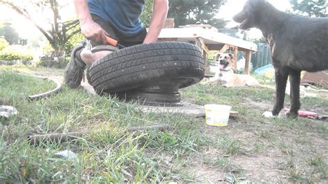 Removing a tire from a rim is just one of those activities that are highly recommended to learn. Tire Install on Rim How To at Home 5 Minute - YouTube