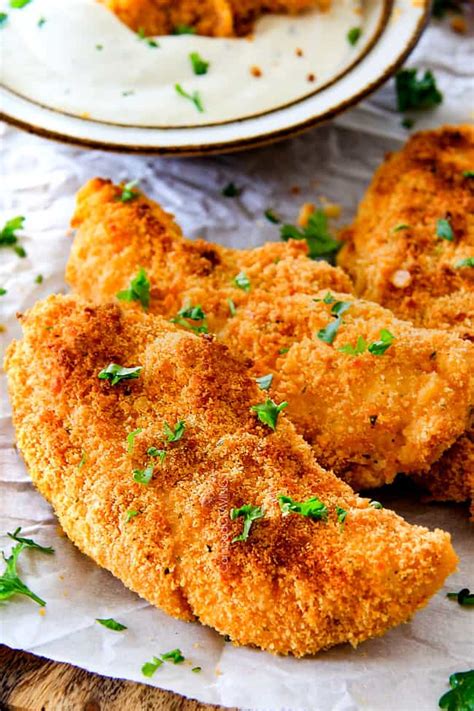 Best Ever Baked Cheddar Ranch Chicken Tenders With Ranch Dip Oven Baked
