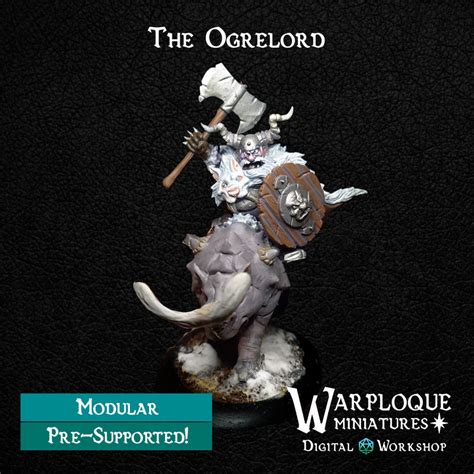 Warploque Miniatures Ogre Lord Cavalry Etsy