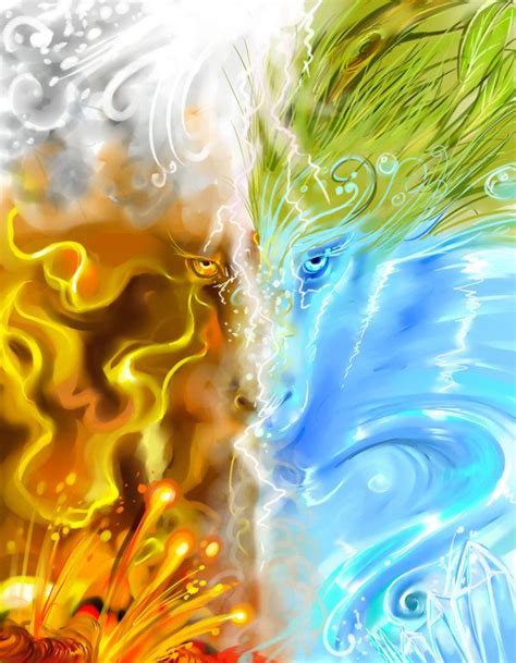 Elemental Dragon By Wolflover1608 On Deviantart Elemental Dragons Elemental Magic Dragon