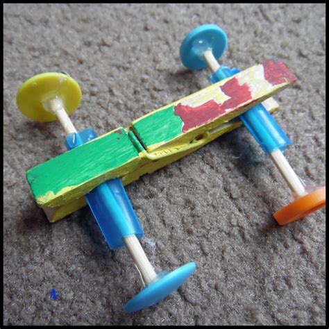 My Full Heart Clothespin Race Cars