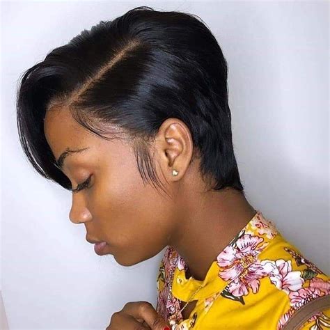 Pixie Lace Wigs Pixie Cut Wig Straight Brazilian Remy Human Hair Wigs